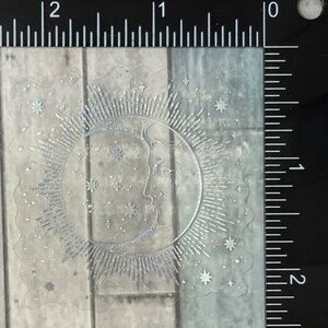 🌀10/$10🌀 Silver Translucent Holographic Waterproof Vinyl Sticker Decal